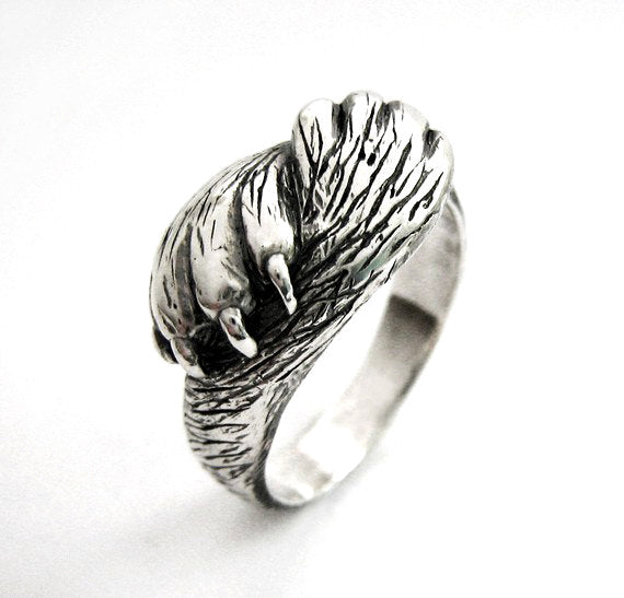 Paw to Paw - Silver Cat Ring