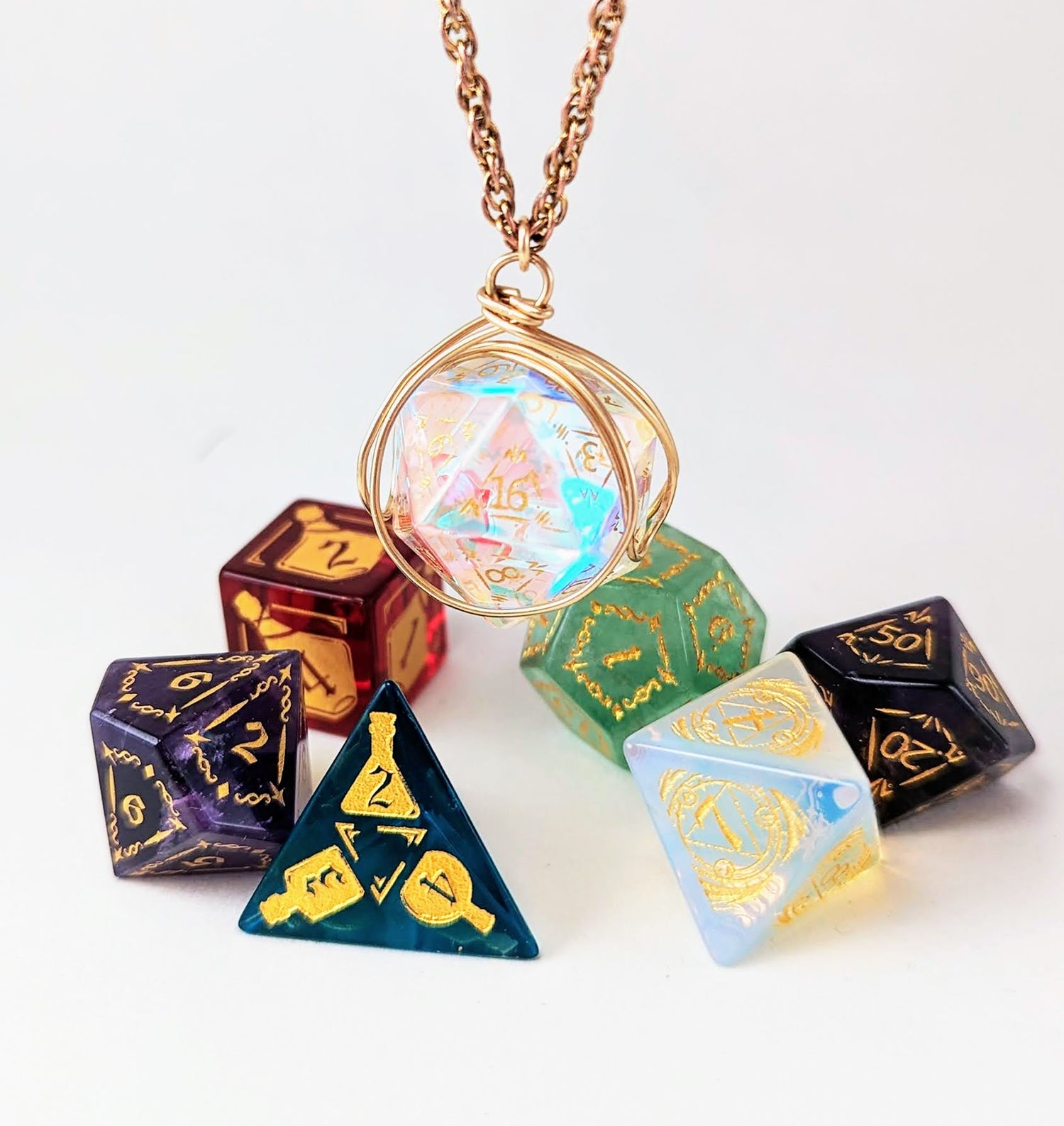 ⚶ Cinder of the forge ⚶ D20 necklace, rpg necklace · Mythic Hydra · Online  Store Powered by Storenvy
