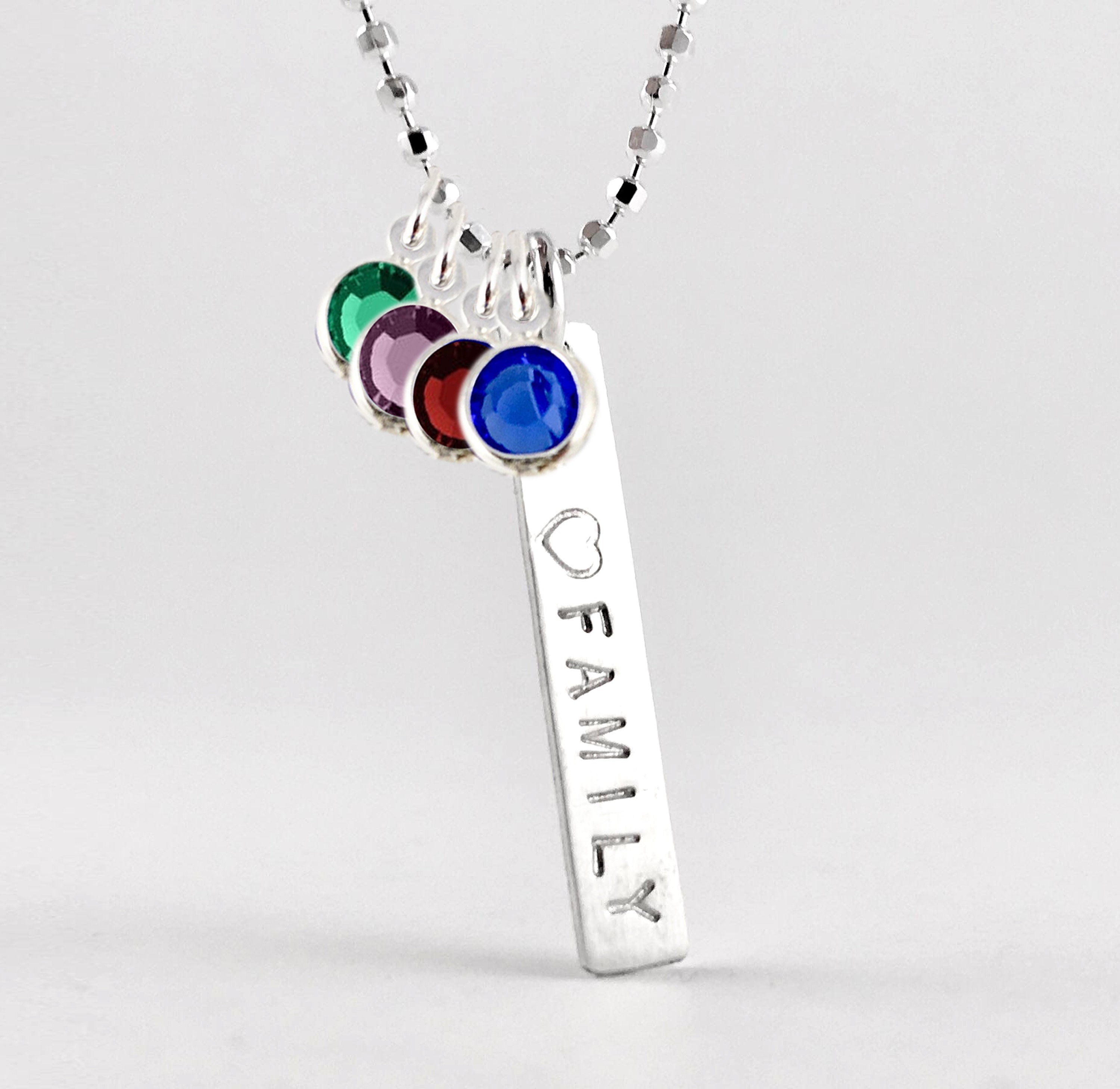 Flat name online plate necklace