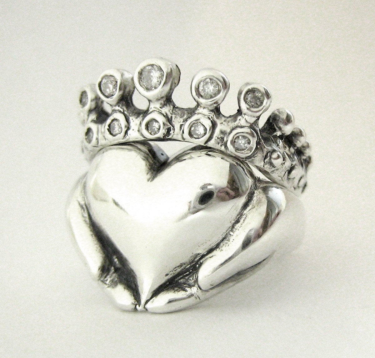 Claddagh on sale stacking ring