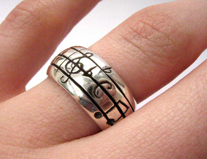 Mikinona piano ring finger ring promise engagement ring music party rings  ring for lovers open ring piano keyboard rotatable rings men ring piano  keys jewelry Stainless steel portable man|Amazon.com
